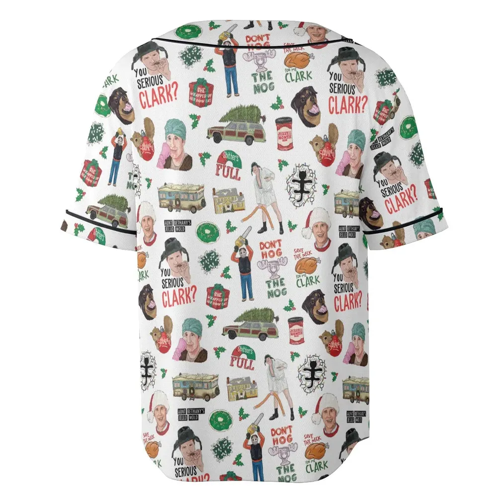 National Lampoon's Christmas Vacation Pattern Unisex Baseball Jersey - 4