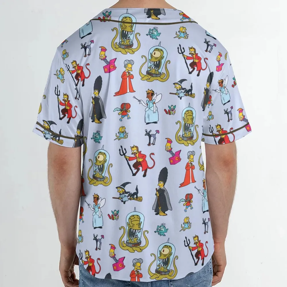 Halloween Costume The Simpsons Unisex Baseball Jersey - 2