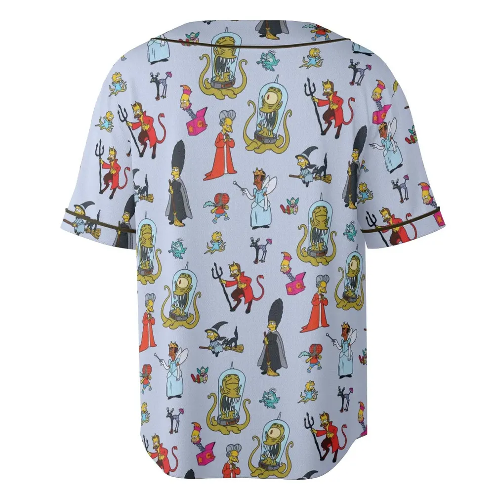 Halloween Costume The Simpsons Unisex Baseball Jersey - 4