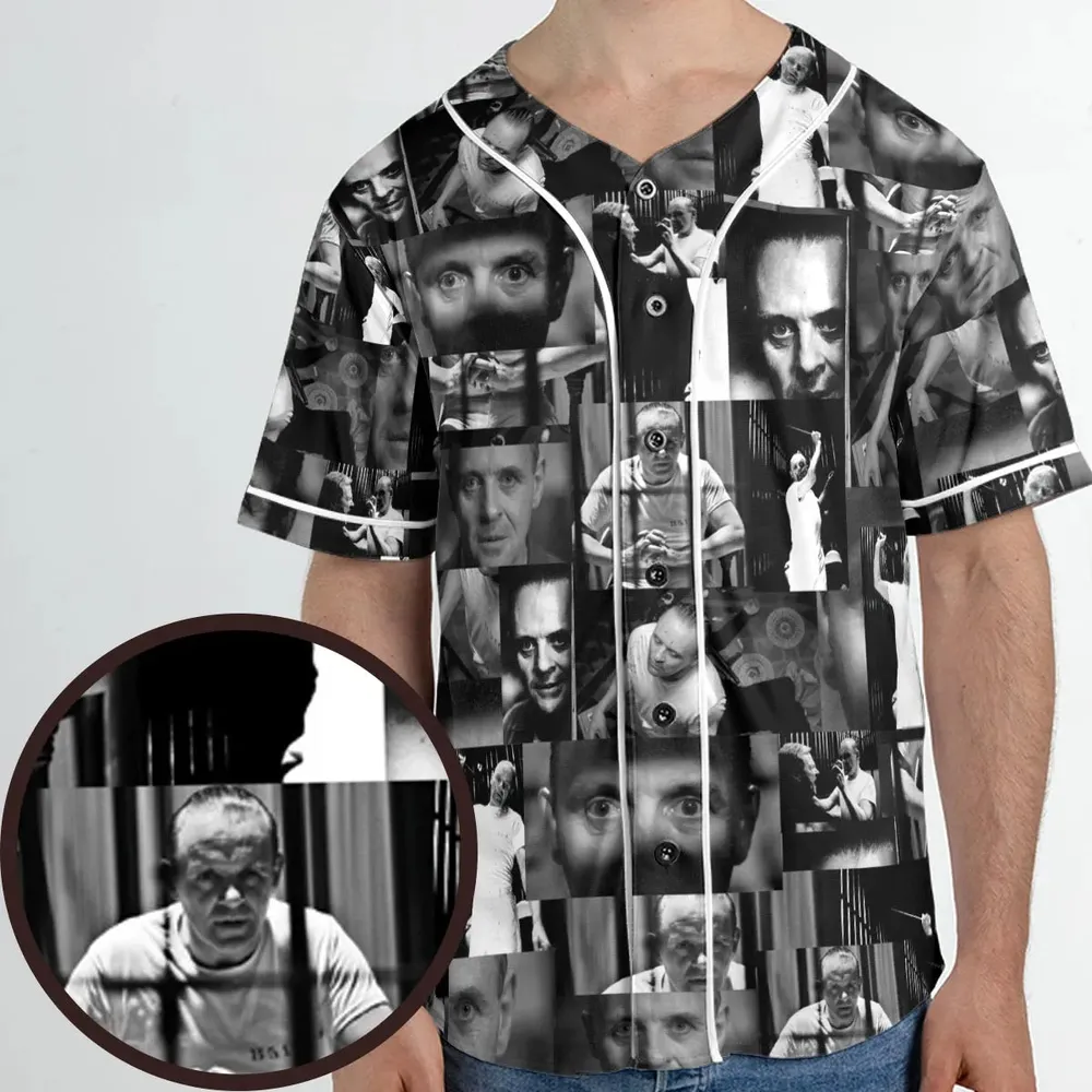 Hannibal Lecter The Silence of the Lambs Unisex Baseball Jersey - 1