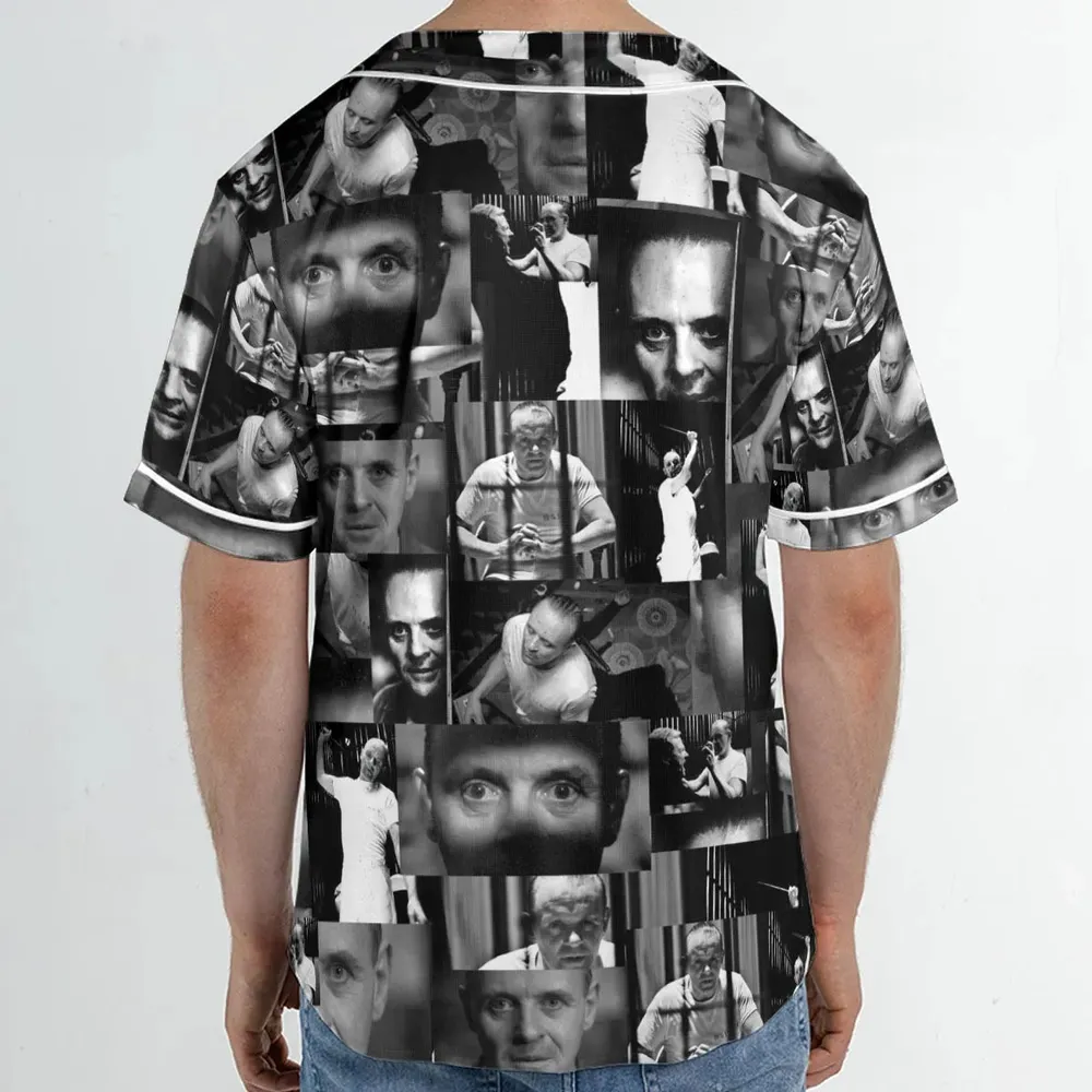 Hannibal Lecter The Silence of the Lambs Unisex Baseball Jersey - 2