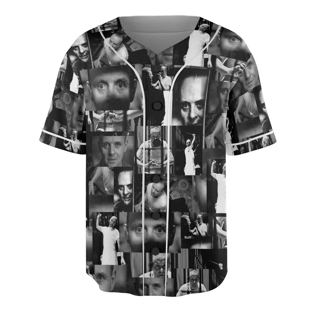 Hannibal Lecter The Silence of the Lambs Unisex Baseball Jersey - 3