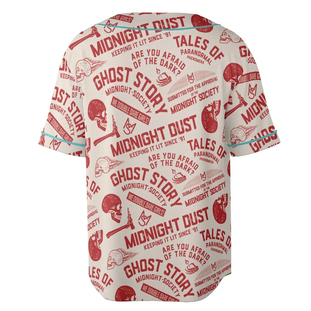 Midnight Dust Are You Afraid Of Dark Unisex Baseball Jersey - 4