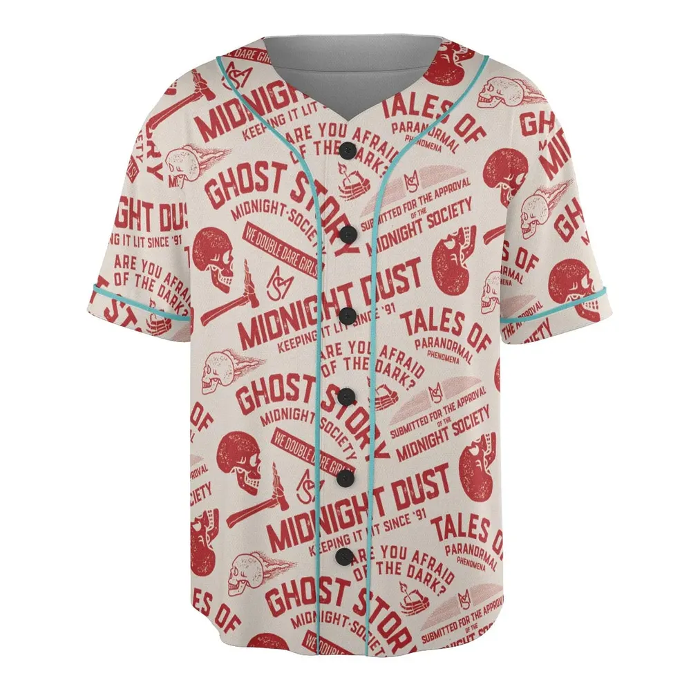 Midnight Dust Are You Afraid Of Dark Unisex Baseball Jersey - 3