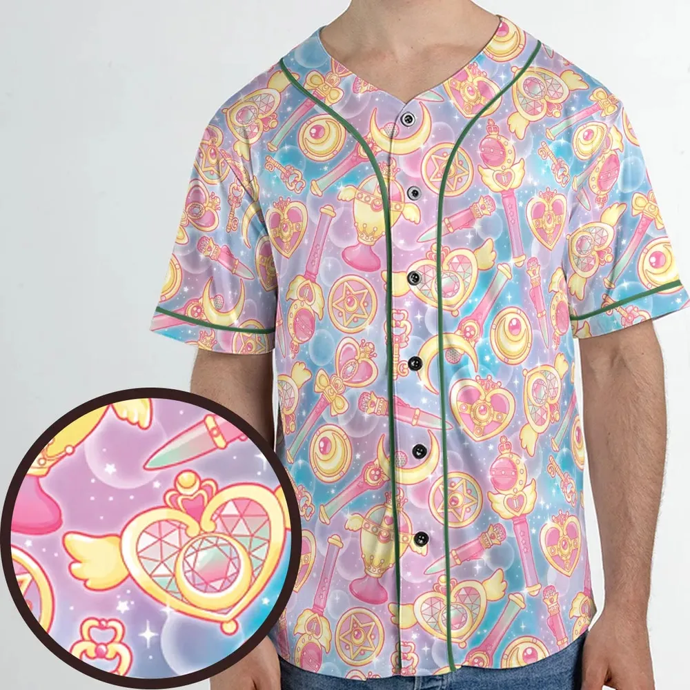 Magical Girls Sailor Moon Unisex Baseball Jersey - 1