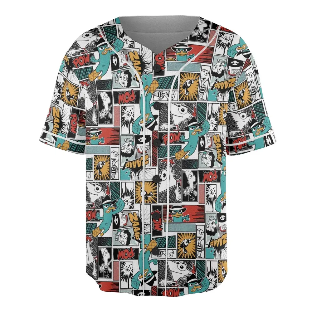Zaaap! Phineas and Ferb Unisex Baseball Jersey - 3