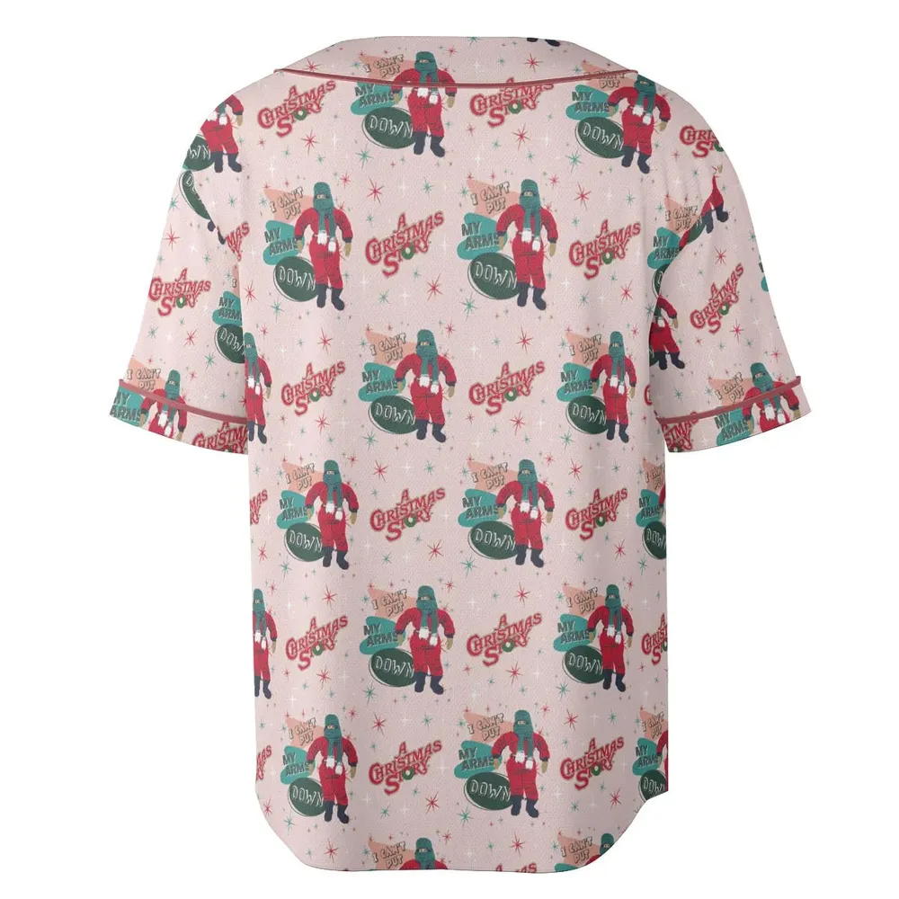 I Can't Put My Arms Down A Christmas Story Unisex Baseball Jersey - 4