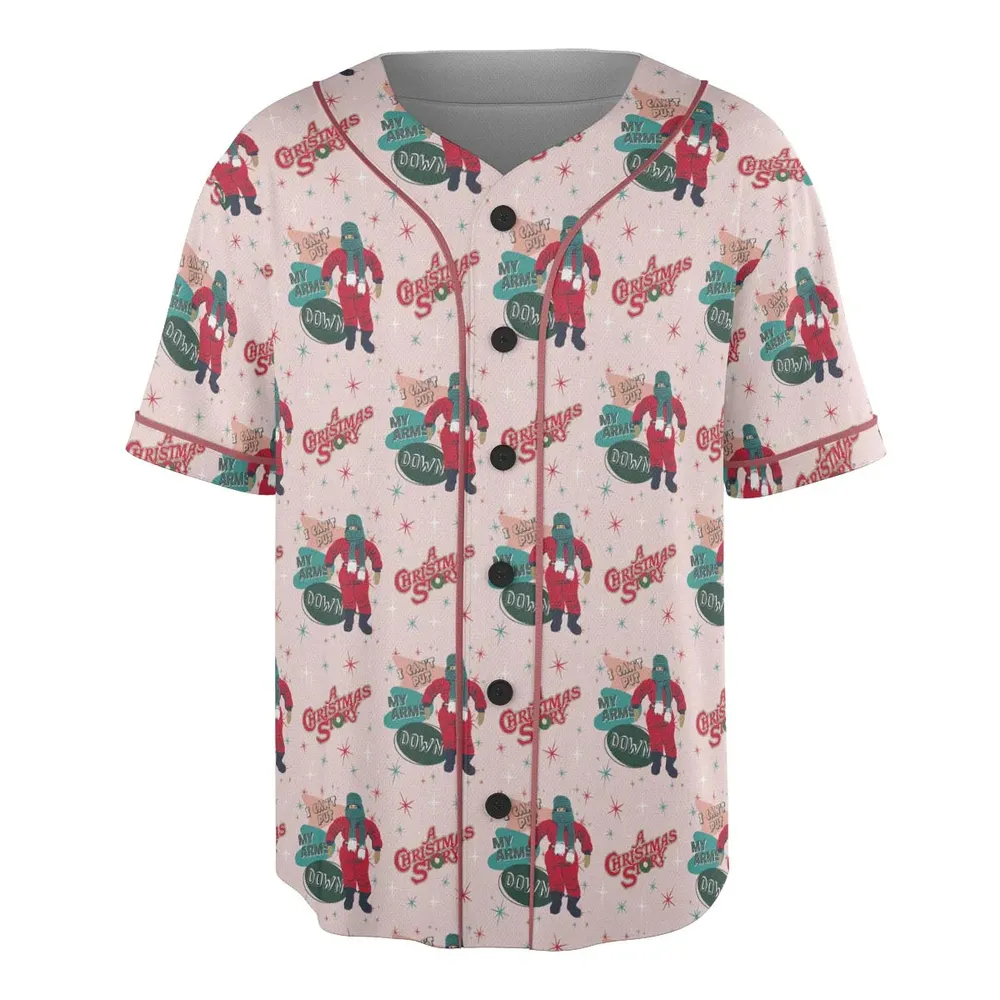 I Can't Put My Arms Down A Christmas Story Unisex Baseball Jersey - 3