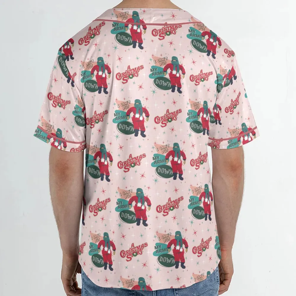 I Can't Put My Arms Down A Christmas Story Unisex Baseball Jersey - 2