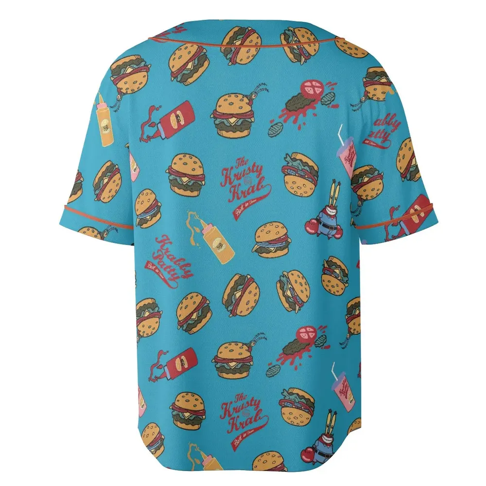 Spongebob Krabby Patty SpongeBob SquarePants Unisex Baseball Jersey - 4