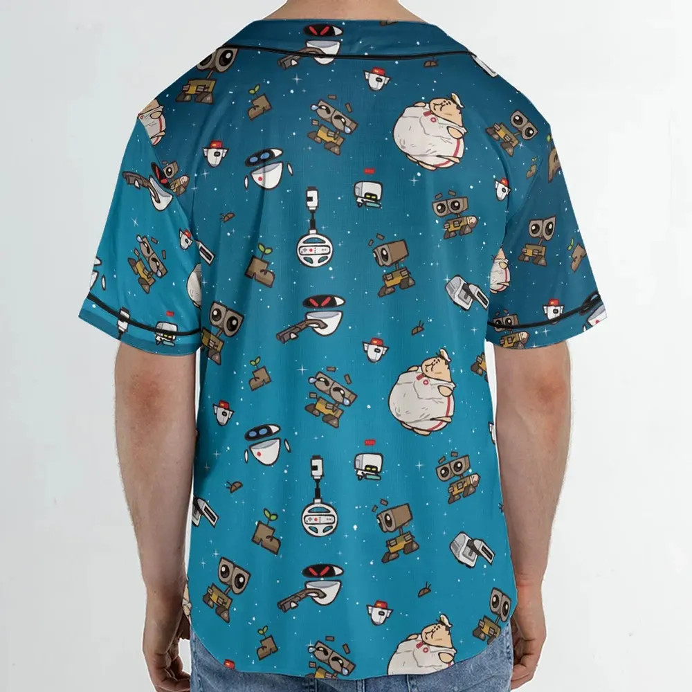 Space Vibes Wall-e Unisex Baseball Jersey - 2