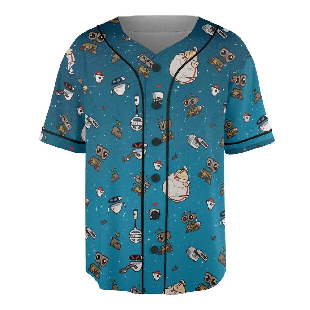 Space Vibes Wall-e Unisex Baseball Jersey - 3