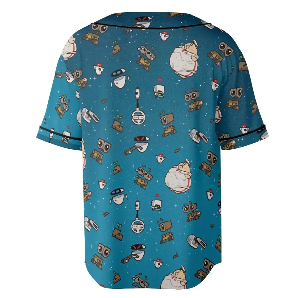 Space Vibes Wall-e Unisex Baseball Jersey - 4