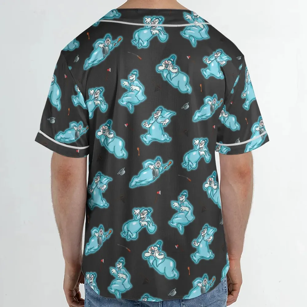 Classic Animated Cartoon Lonesome Ghosts Unisex Baseball Jersey - 2