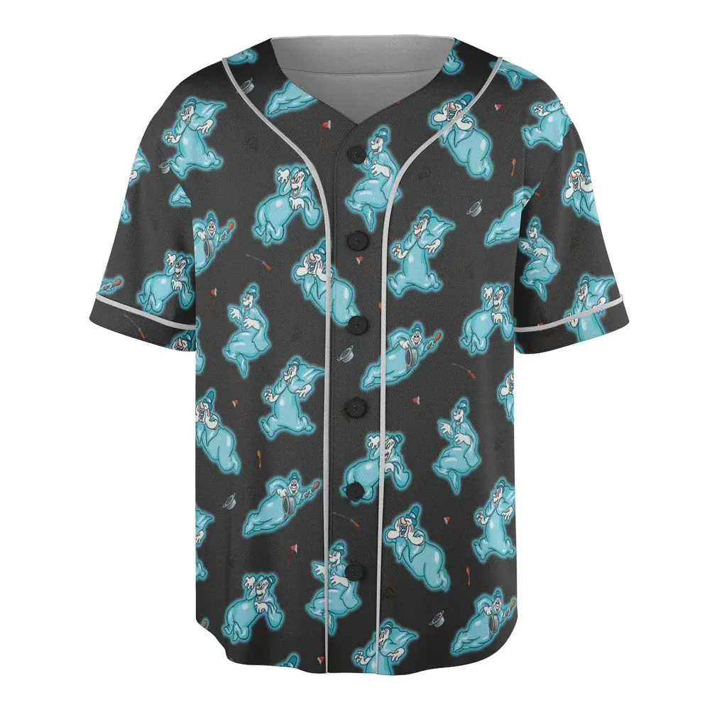 Classic Animated Cartoon Lonesome Ghosts Unisex Baseball Jersey - 3