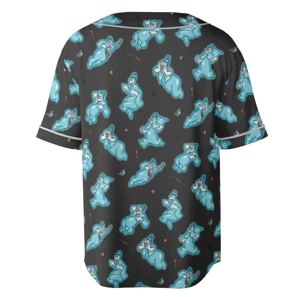 Classic Animated Cartoon Lonesome Ghosts Unisex Baseball Jersey - 4