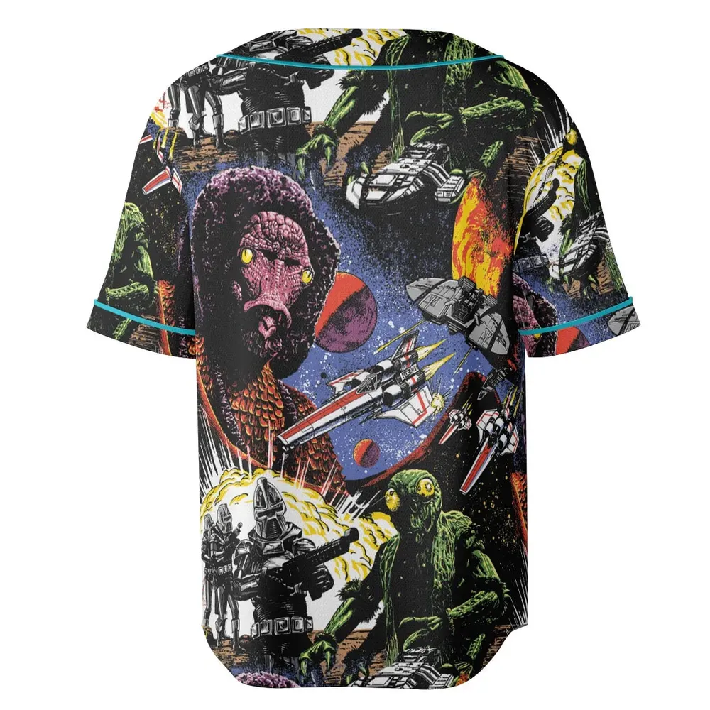 Galactic War Battlestar Galactica Unisex Baseball Jersey - 4