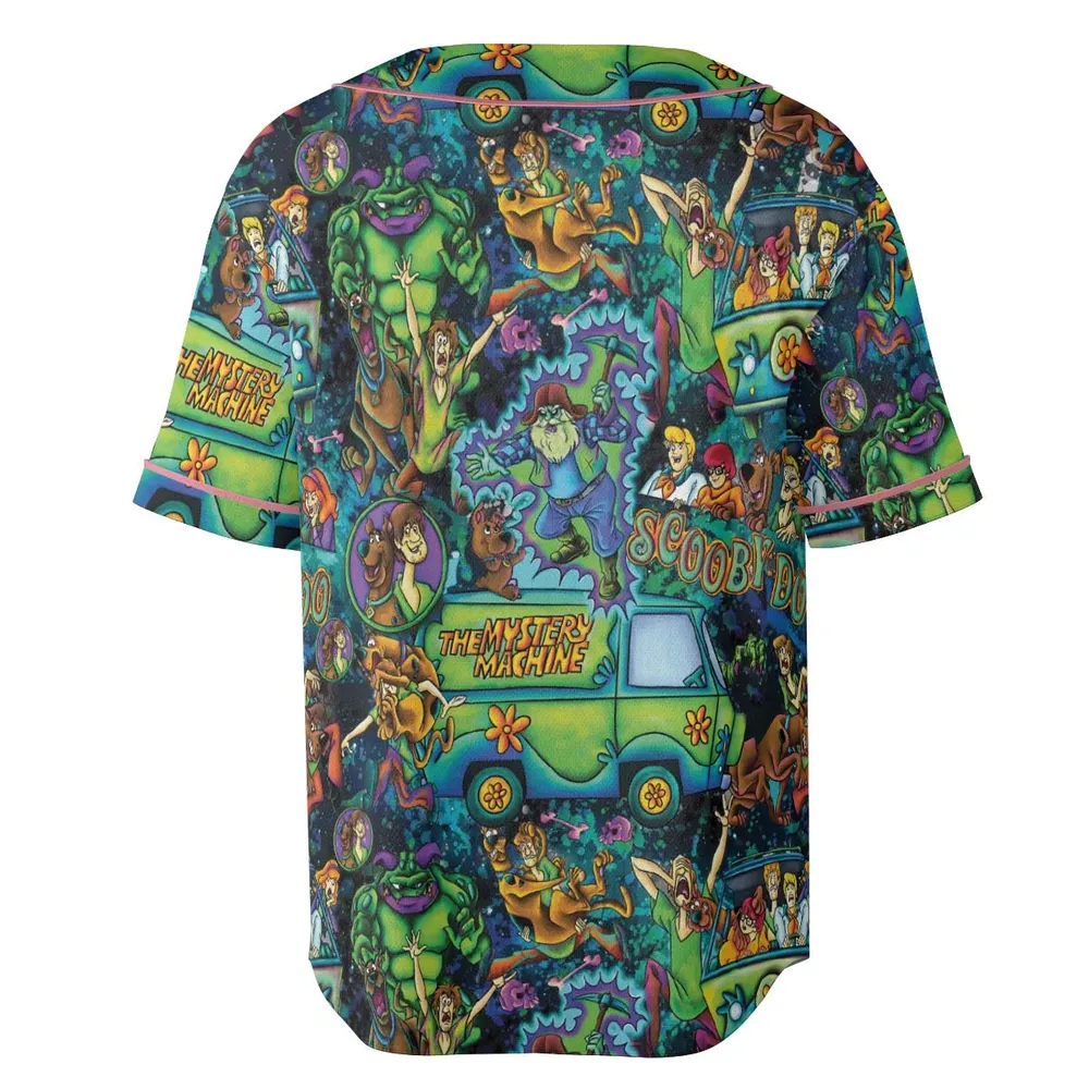 Monsters Mayhem and The Mystery Machine Scooby Doo Unisex Baseball Jersey - 4