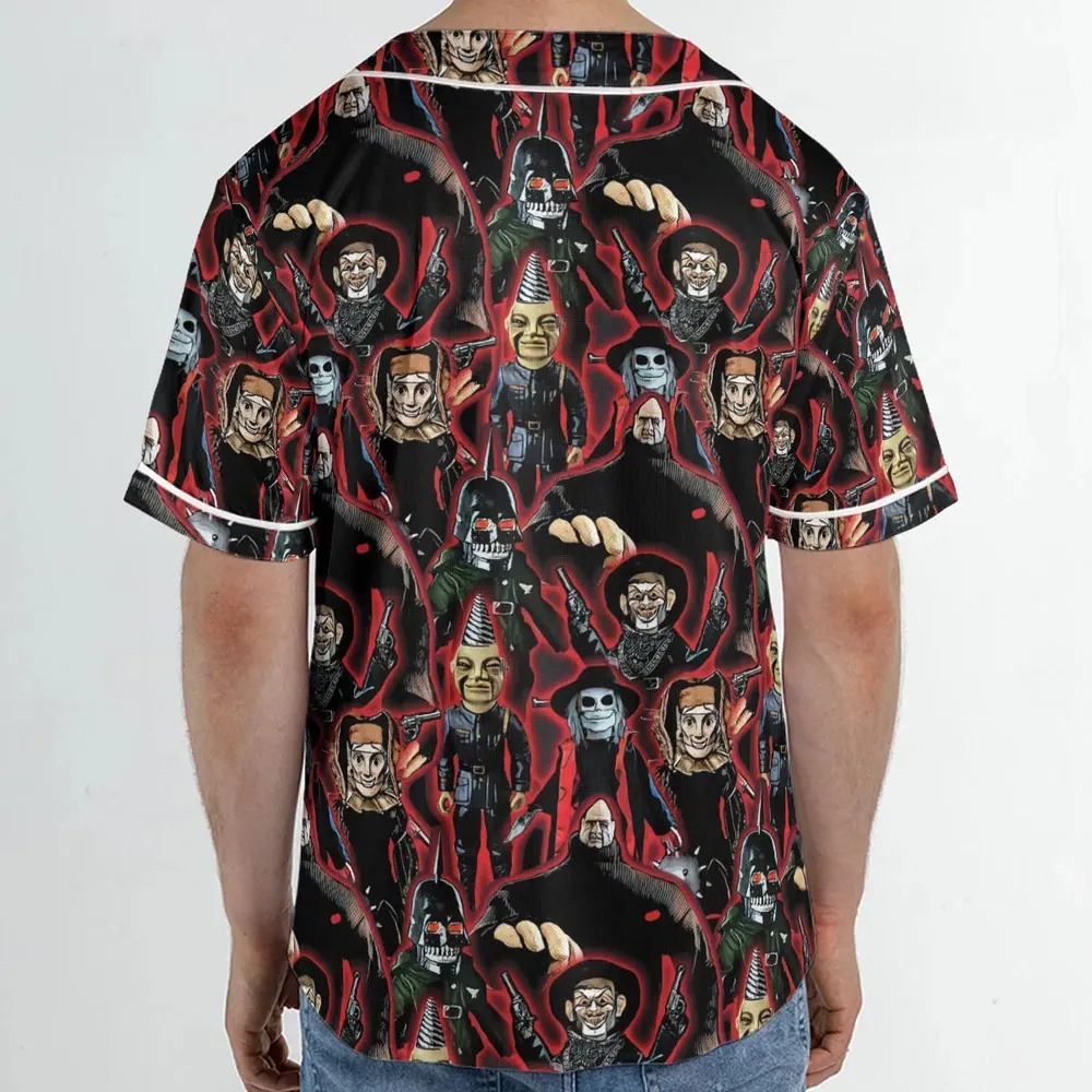 Puppet Master Collage Unisex Baseball Jersey - 2