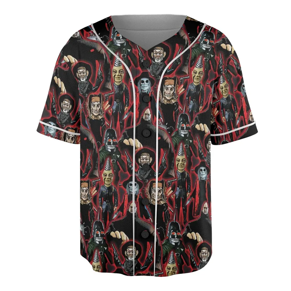 Puppet Master Collage Unisex Baseball Jersey - 3