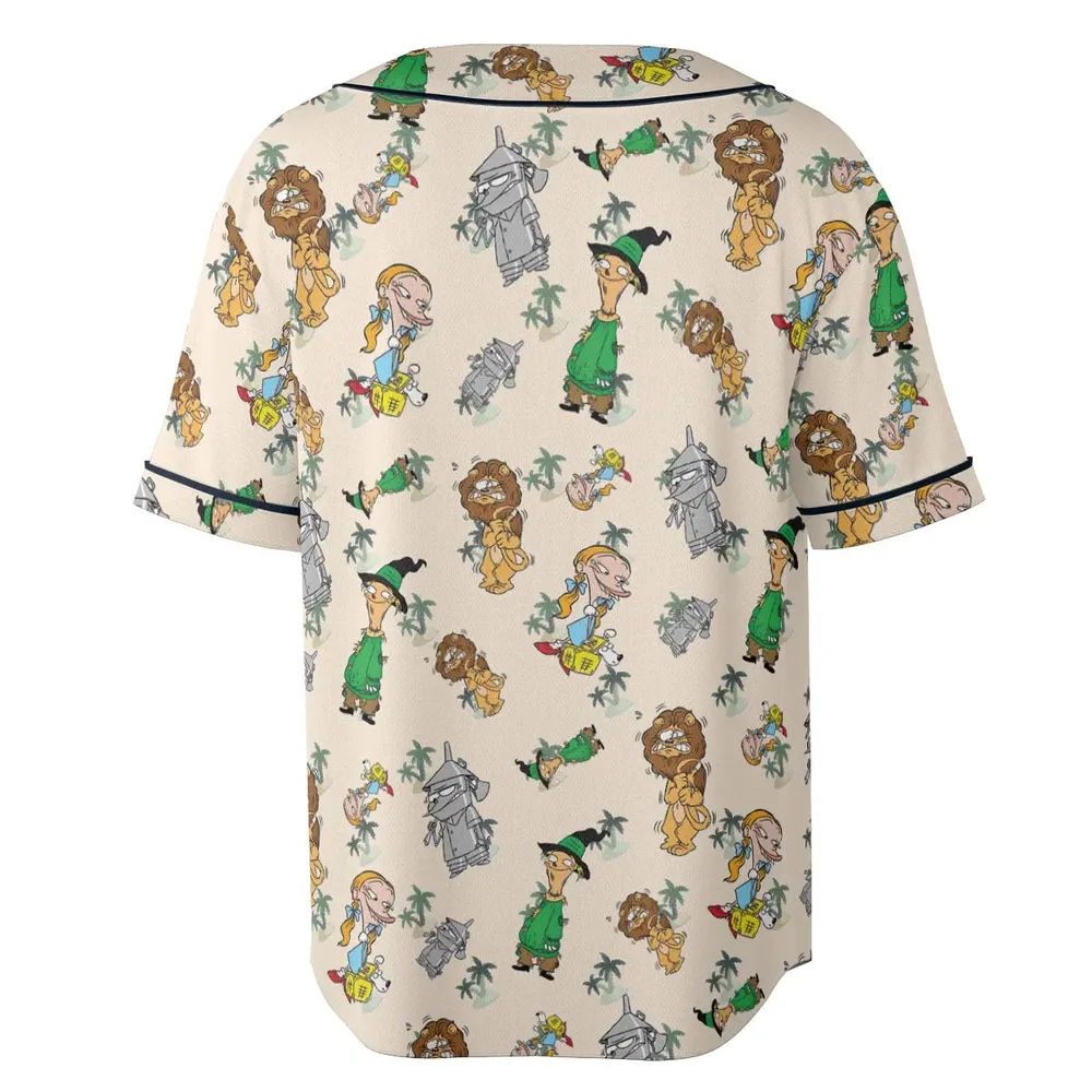 Cartoon Mashup Ed, Edd n Eddy Unisex Baseball Jersey - 4