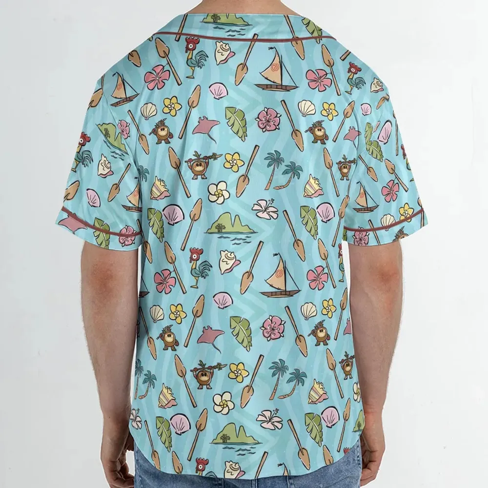 Ocean Vibes Moana Unisex Baseball Jersey - 2