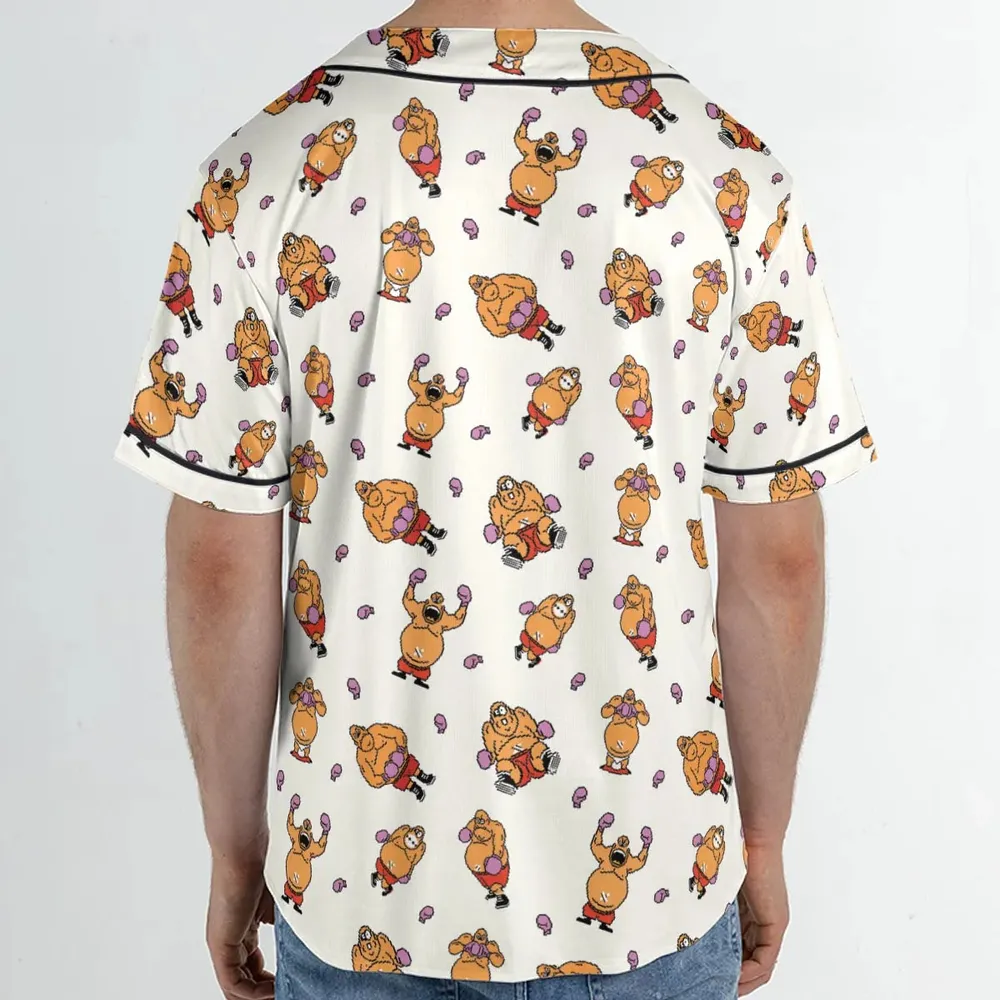 King Hippo Punch Out Unisex Baseball Jersey - 2
