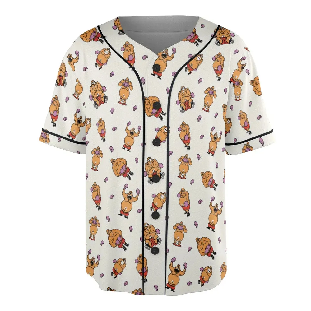 King Hippo Punch Out Unisex Baseball Jersey - 3