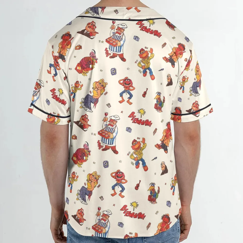 Backstage Inspired The Muppets Unisex Baseball Jersey - 2