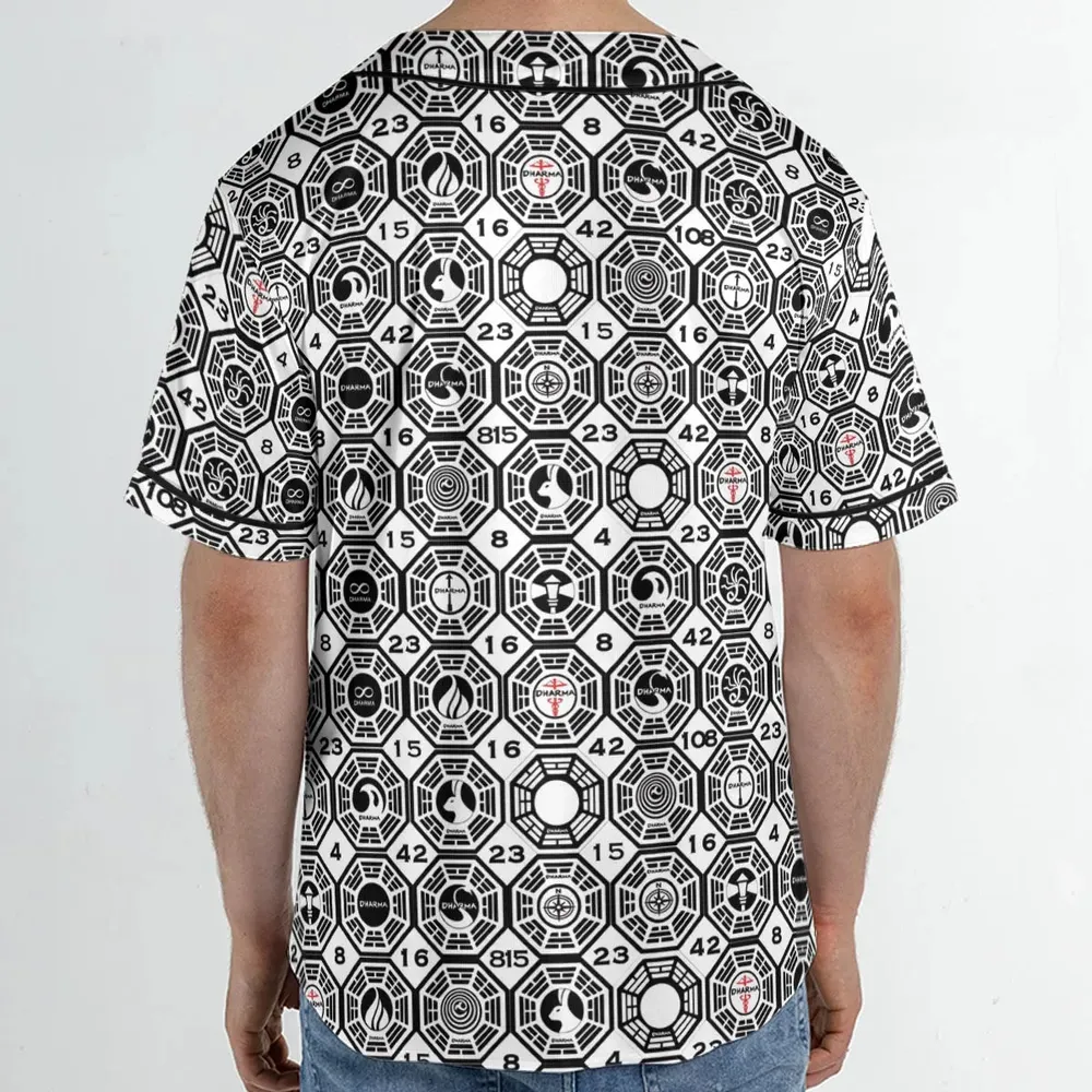 Dharma Lost Unisex Baseball Jersey - 2