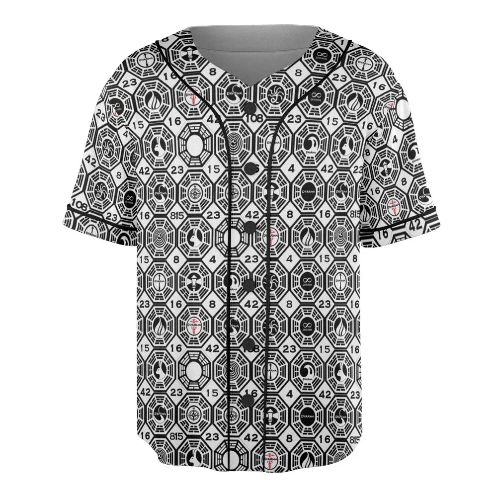 Dharma Lost Unisex Baseball Jersey - 3