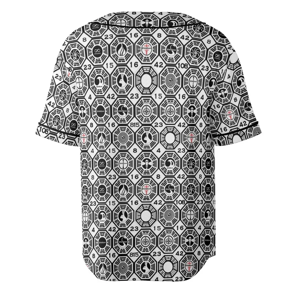 Dharma Lost Unisex Baseball Jersey - 4