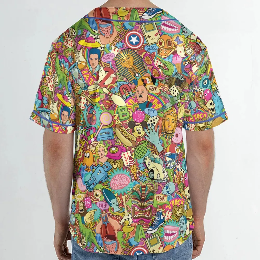 Nostalgia Toys Pop Culture Toys Unisex Baseball Jersey - 2
