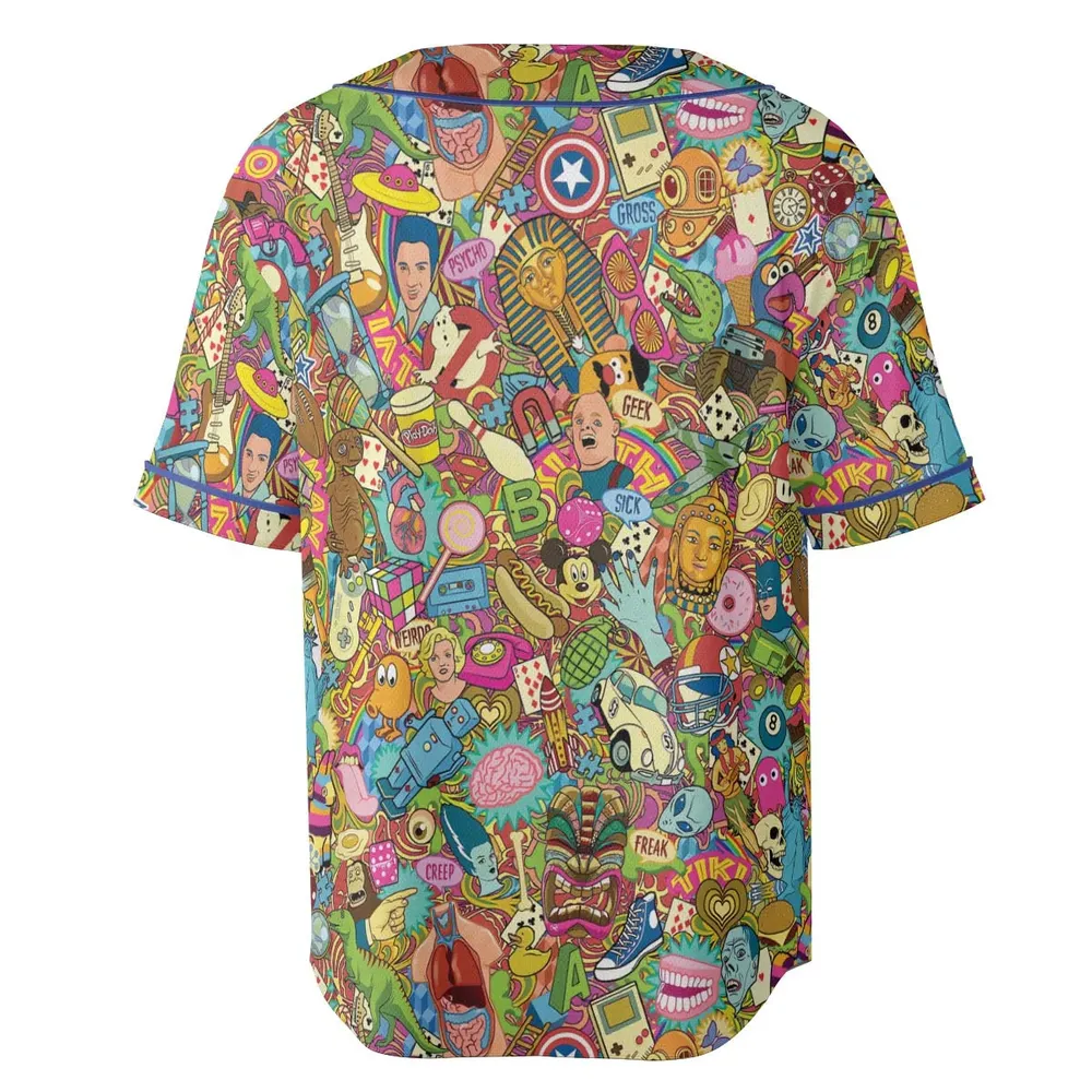 Nostalgia Toys Pop Culture Toys Unisex Baseball Jersey - 4