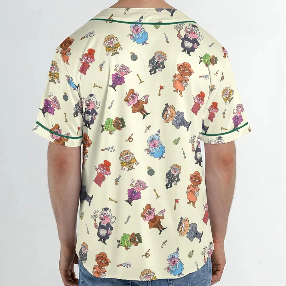 Board Game Drip Clue Unisex Baseball Jersey - 2