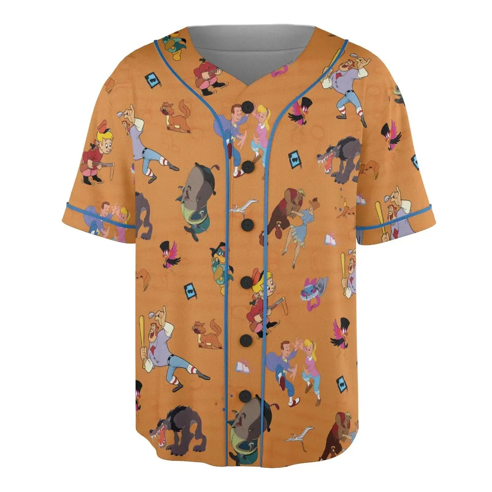 Make Mine Music Characters Unisex Baseball Jersey - 3