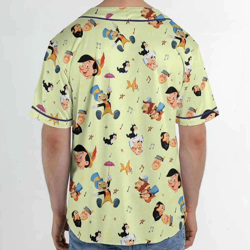 I Can't Stop Lying Pinocchio Unisex Baseball Jersey - 2