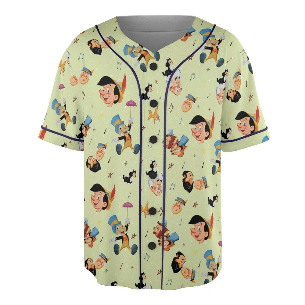 I Can't Stop Lying Pinocchio Unisex Baseball Jersey - 3