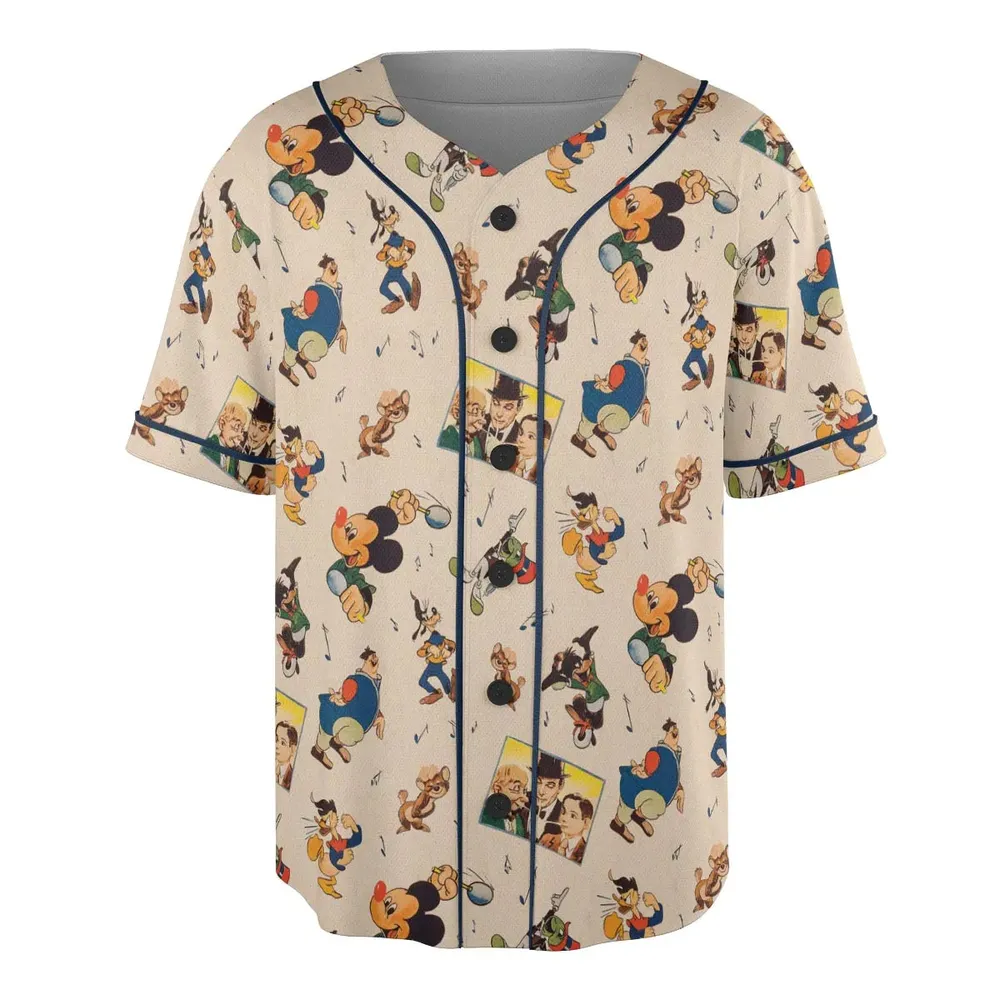 Fun And Fancy Free Characters Unisex Baseball Jersey - 3