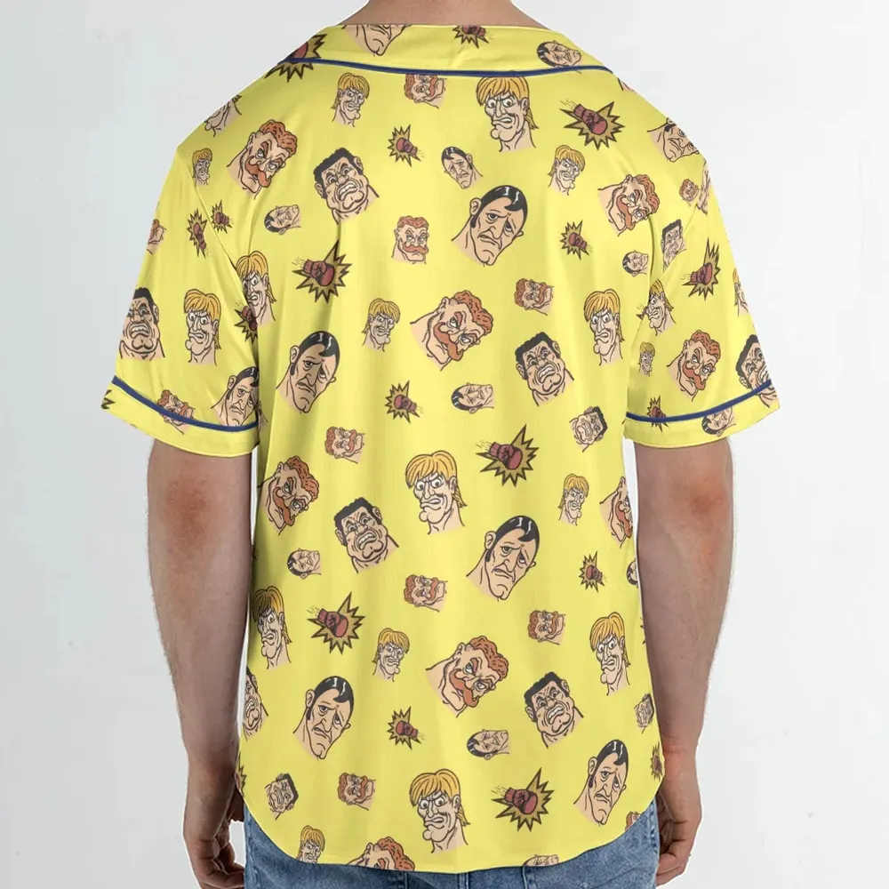 Retro Ring Kings Punch-out Unisex Baseball Jersey - 2