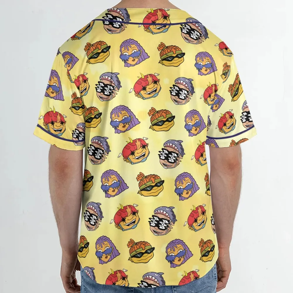 Stay Rad Rocket Power Unisex Baseball Jersey - 2