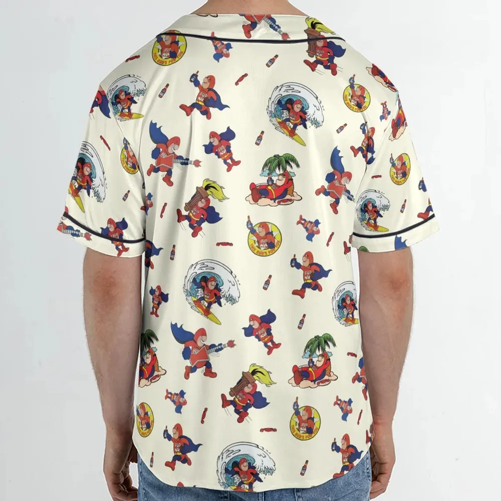 Budweiser Bud Man Unisex Baseball Jersey - 2