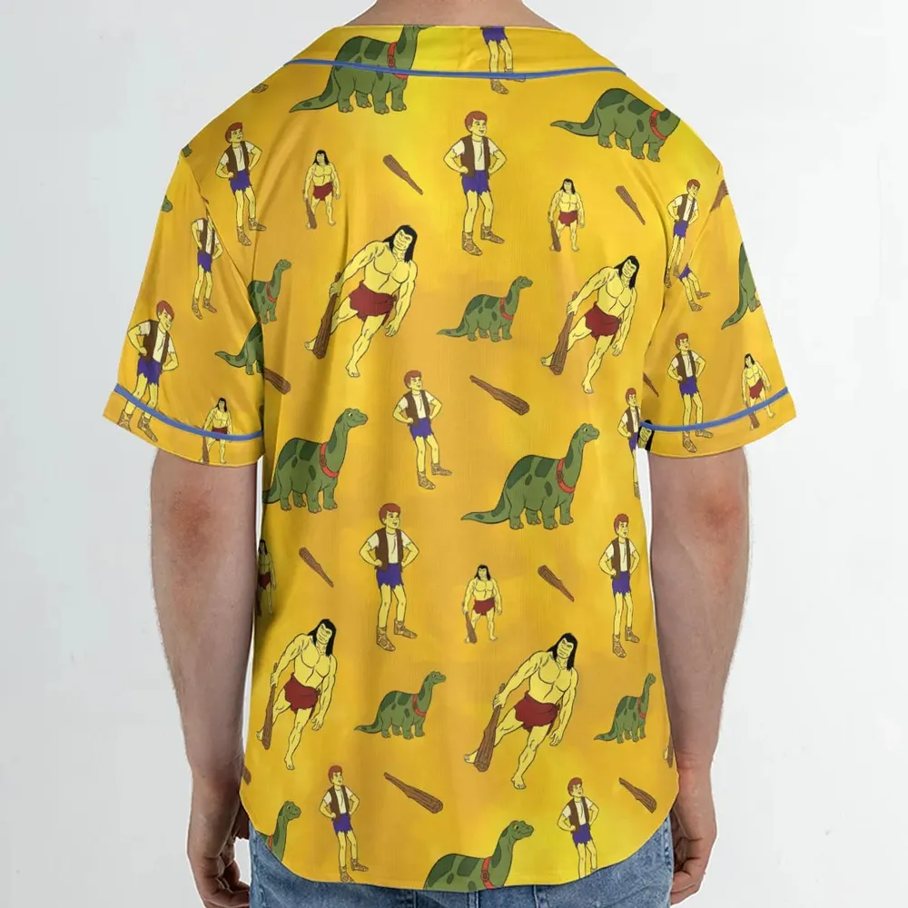 Dino Boy in the Lost Valley Unisex Baseball Jersey - 2