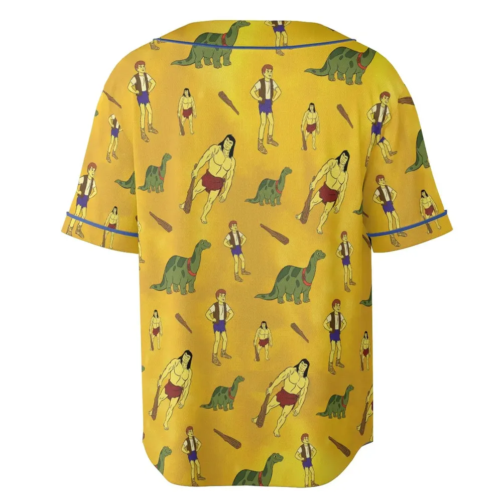 Dino Boy in the Lost Valley Unisex Baseball Jersey - 4