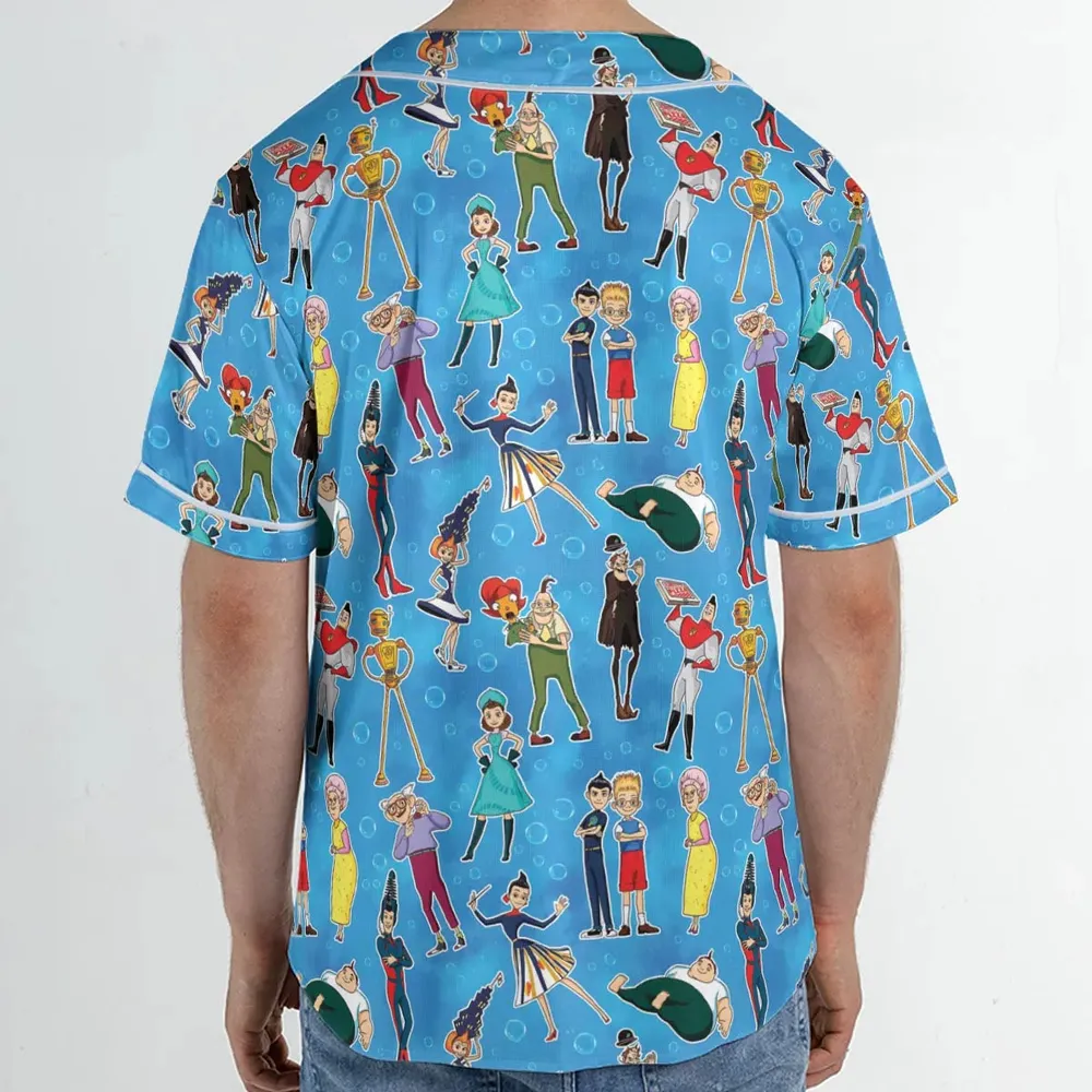 Keep Moving Forwards  Meet The Robinsons Unisex Baseball Jersey - 2