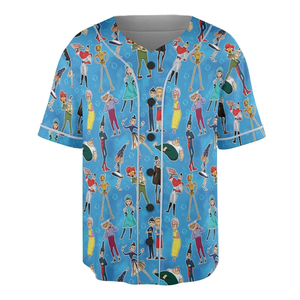 Keep Moving Forwards  Meet The Robinsons Unisex Baseball Jersey - 3
