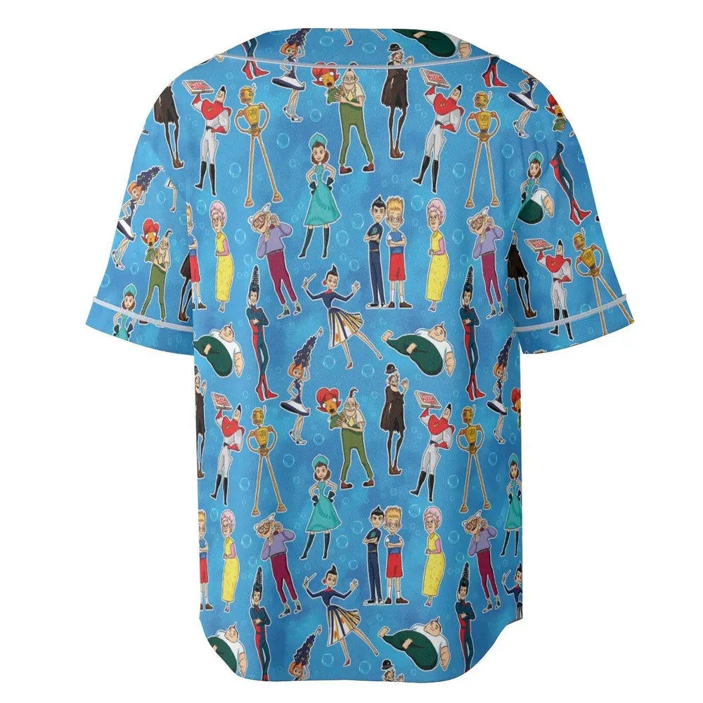Keep Moving Forwards  Meet The Robinsons Unisex Baseball Jersey - 4