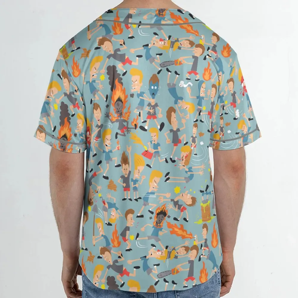 Beavis And Butt-Head Great Cornholio Unisex Baseball Jersey - 2