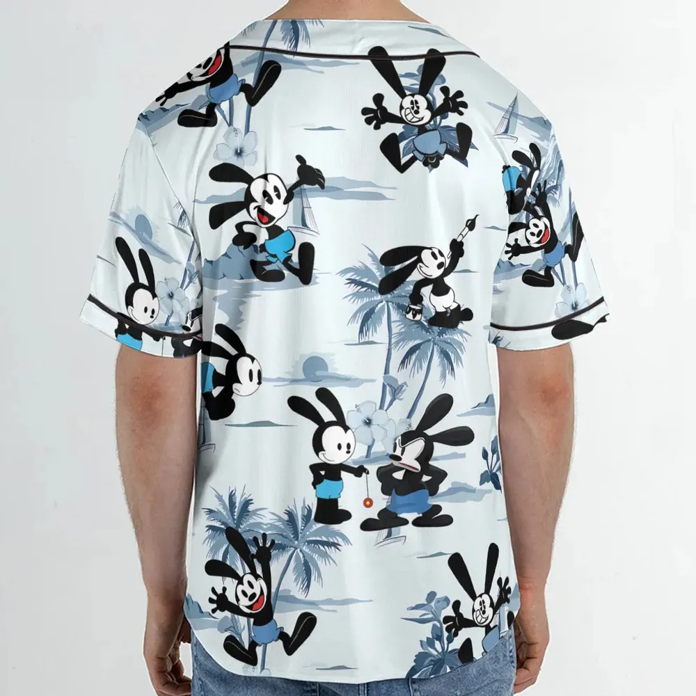 Oswald the Lucky Rabbit Unisex Baseball Jersey - 2
