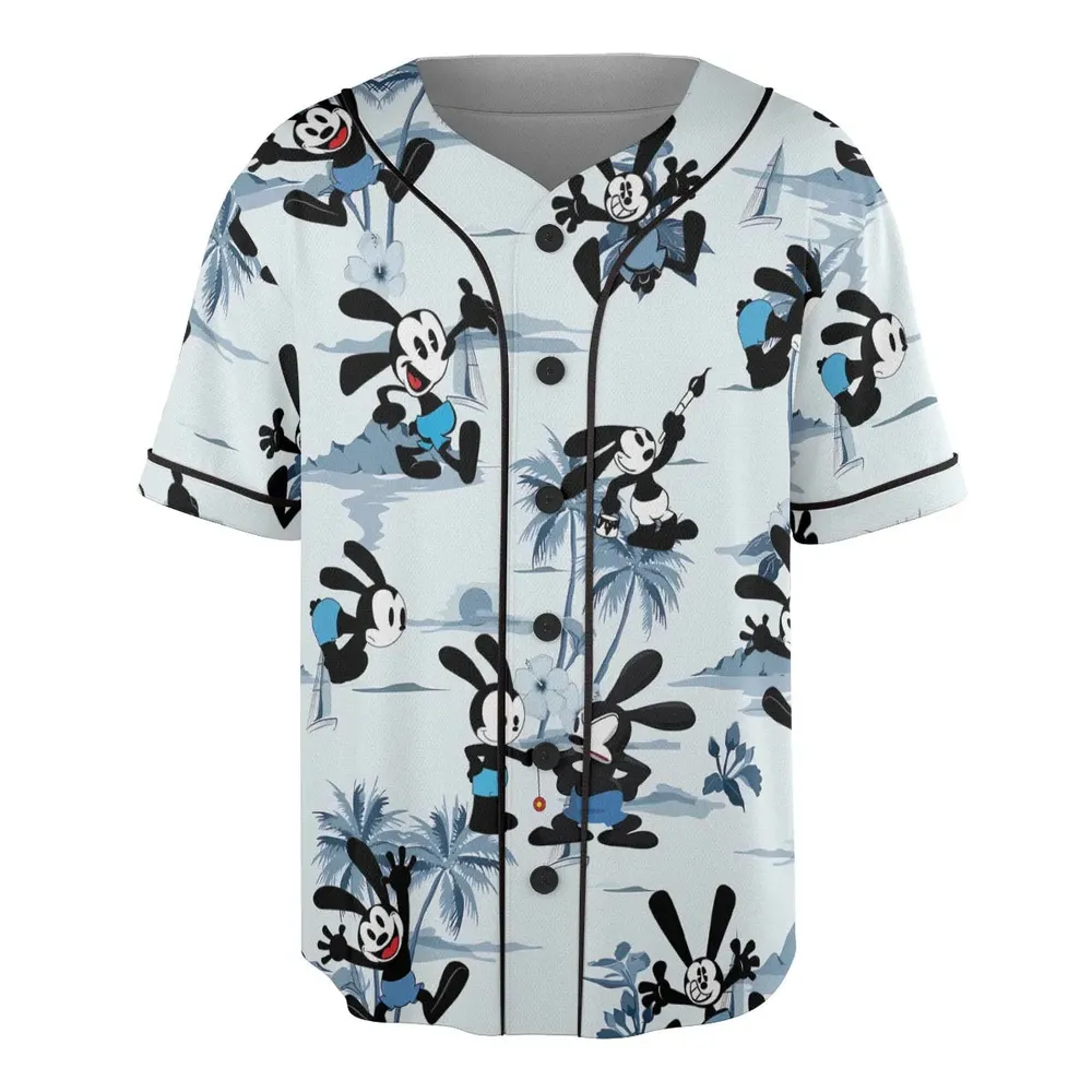 Oswald the Lucky Rabbit Unisex Baseball Jersey - 3